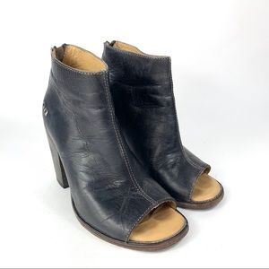 Bed Stu Onset Bootie Peep Toe Womens Sz 7.5